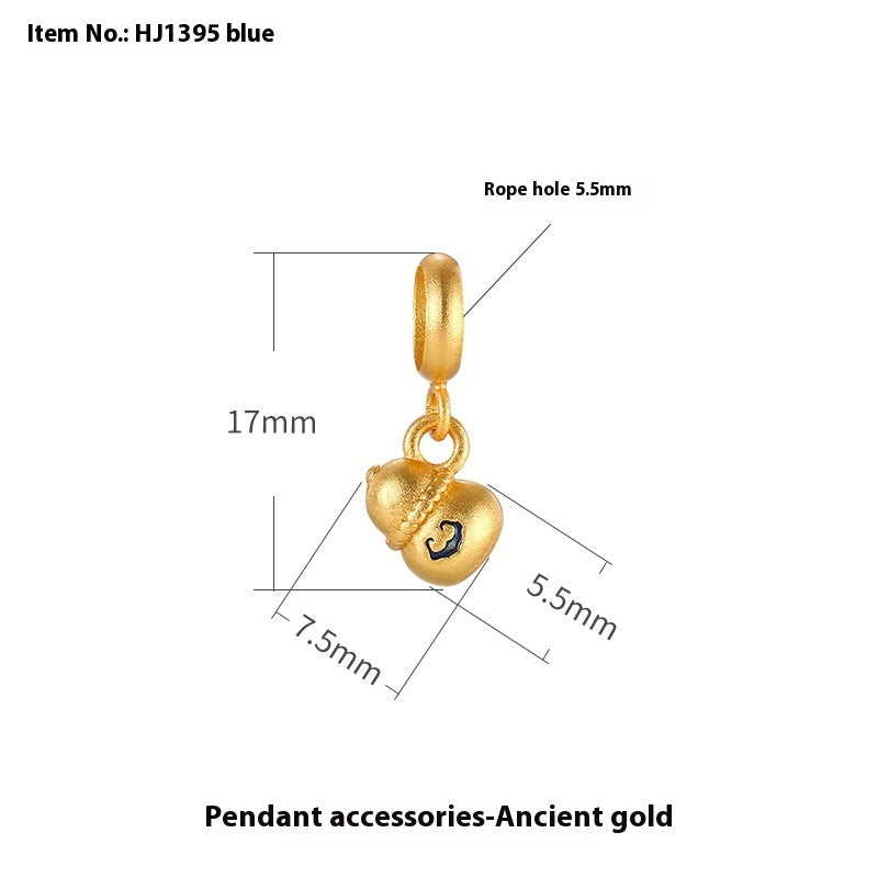 Ancient French Gold Loose Beads Bracelet Bracelet Necklace Handmade Diy Accessory Pendant
