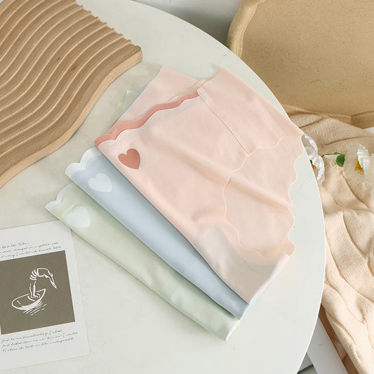 Biancheria intima in seta ghiacciata senza cuciture alla moda per donna