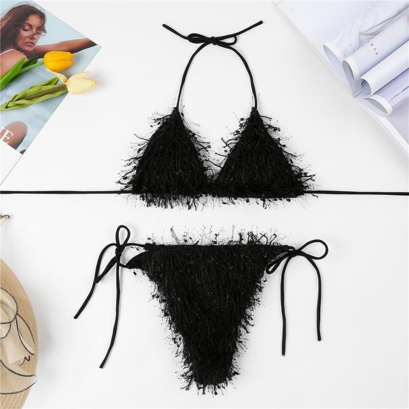 Europäischer und amerikanischer Quasten-Badeanzug-Bikini