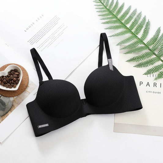 BH mit kleiner Brust, gerafft, verstellbar, Unterwäsche für Damen, ohne Stahlring