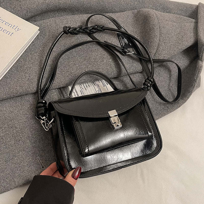 Lässige kleine quadratische Umhängetasche Retro tragbare Messenger Handtaschen für Frauen