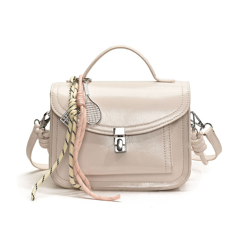 Lässige kleine quadratische Umhängetasche Retro tragbare Messenger Handtaschen für Frauen