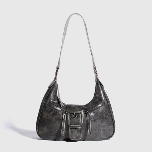 Borsa a tracolla da donna in stile motociclista retrò