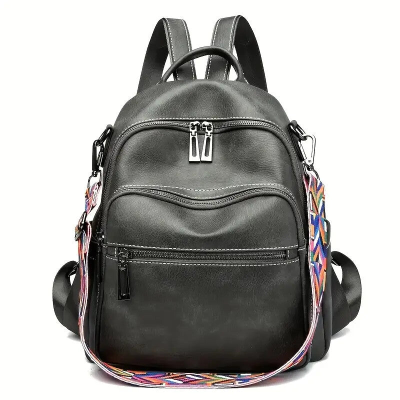 Borsa per donna alla moda in similpelle, borsa a tracolla convertibile, borsa da viaggio, borsa a tracolla, zaino da donna