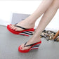 Women's High Heel Slippers Wedge Platform Fashion