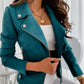 Reversjacke mit Reißverschluss und Taschen Ins Fashion Langarm-Kurzoberteile Damenbekleidung