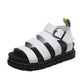 Buckle Sandals Flat PlatformThick Bottom Shoes Women Summer