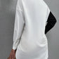 Women's Casual Shirt Black And White Contrast Suitable For Summer