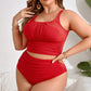 Costume da bagno bikini da spiaggia taglie forti per donna