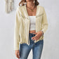 Elegante, einfarbige Damenjacke mit Quastenbesatz vorne offen