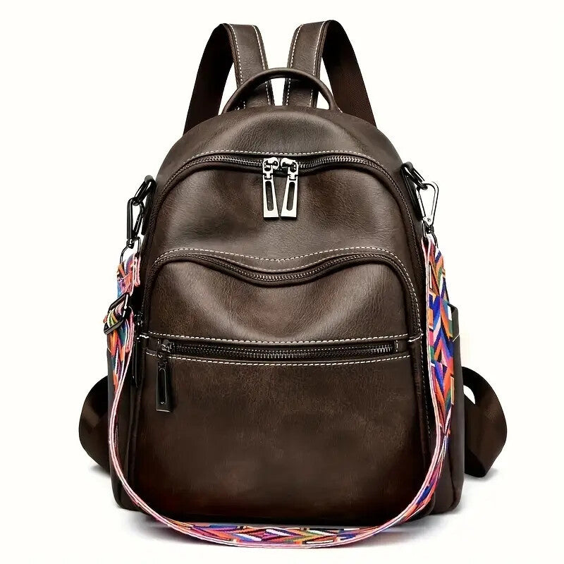 Borsa per donna alla moda in similpelle, borsa a tracolla convertibile, borsa da viaggio, borsa a tracolla, zaino da donna