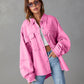 Casual Long Sleeve Denim Coat