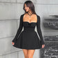 Commute Low-neck Long-sleeved Dress