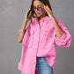 Casual Long Sleeve Denim Coat