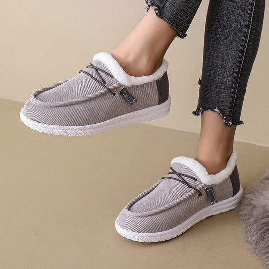 Women's Fleece-lined Warm Winter Thick-soled Fur Snow Boots