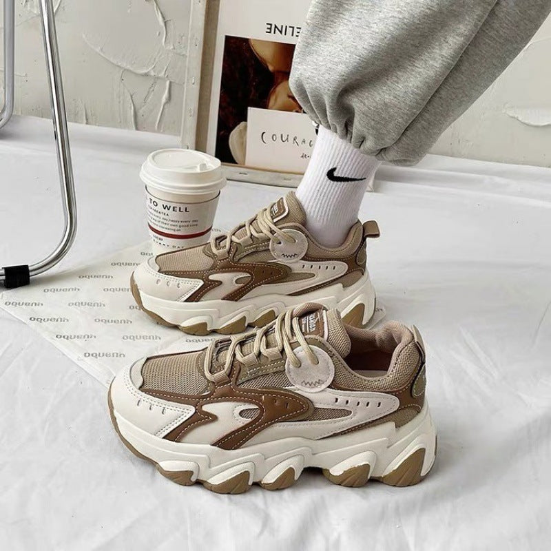 Herbst und Winter Neue Colorblock-Sneakers für Damen