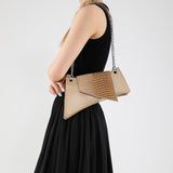 Stone Pattern Patent Leather Glossy New Square Pouch Women