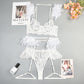 Reggiseno intimo donna in pizzo con mutandine e lingerie sexy in piuma