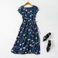 Cotton silk dress