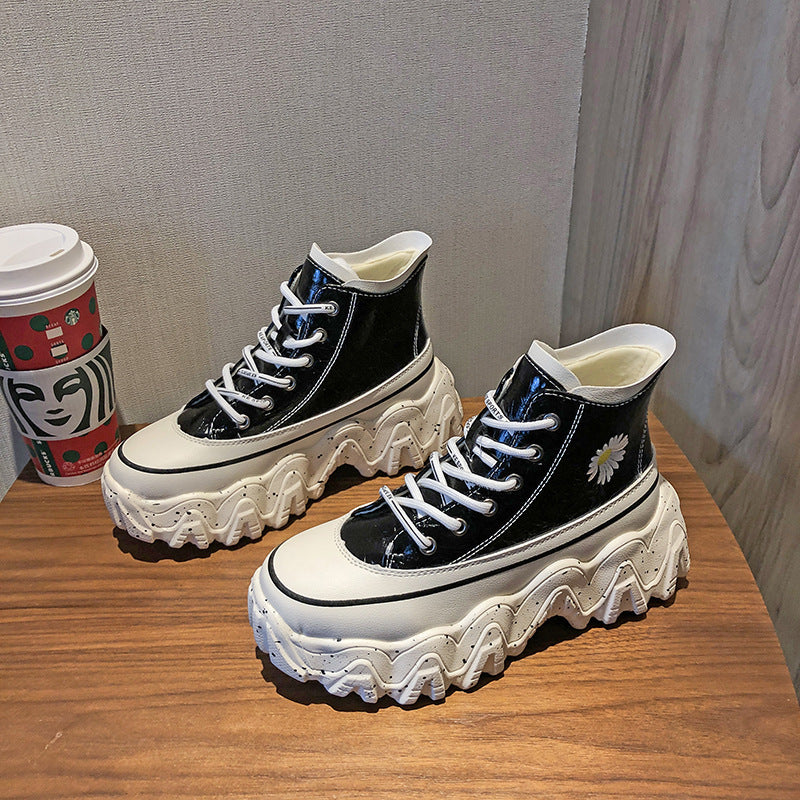 High-Top-Herbst-Gänseblümchen-Schuhe
