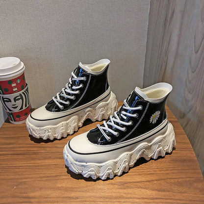 High-Top-Herbst-Gänseblümchen-Schuhe