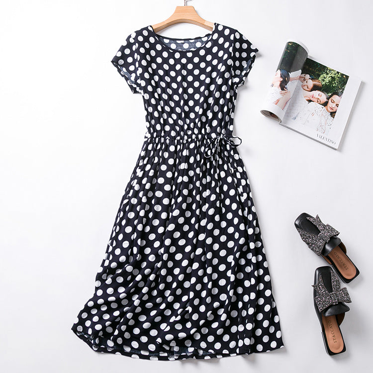 Cotton silk dress