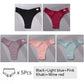Set da 5 pezzi di mutandine da donna in cotone, intimo M-XL Comfo