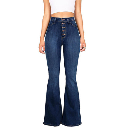 Explosive Style Damenjeans mit hoher Taille und weitem Bein