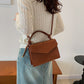 Solid Color Casual Retro Crossbody Portable Shoulder Bag
