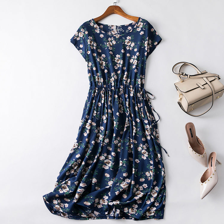 Cotton silk dress