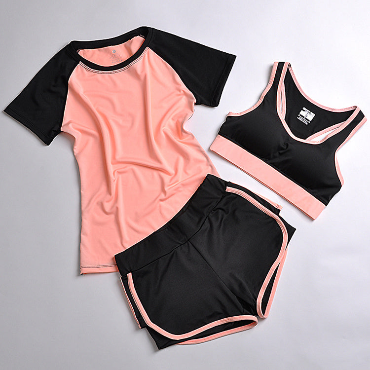 Abbigliamento yoga completo sportivo a tre pezzi
