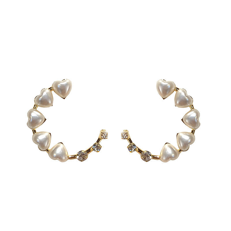 Orecchini di perle naturali all'ingrosso in argento sterling 925 stile Frosty