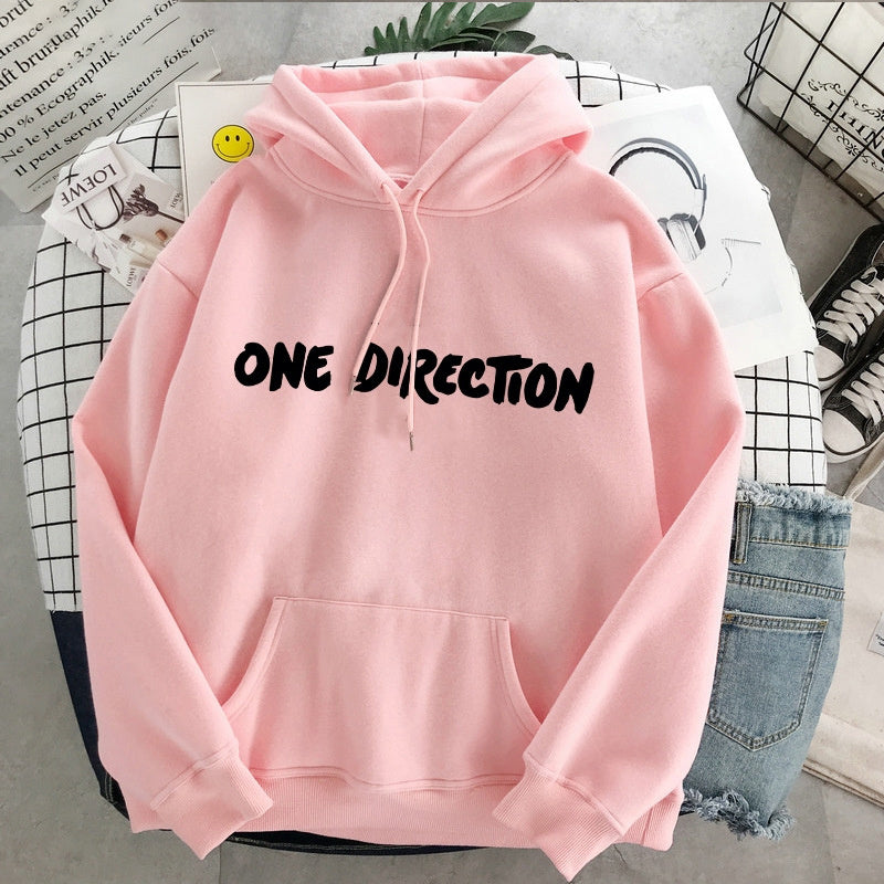 Nuovo pullover grafico con estetica Harajuku di Harry Styles e One Direction