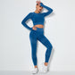 Seamless knitted high-stretch yoga sleeve slim long sleeves