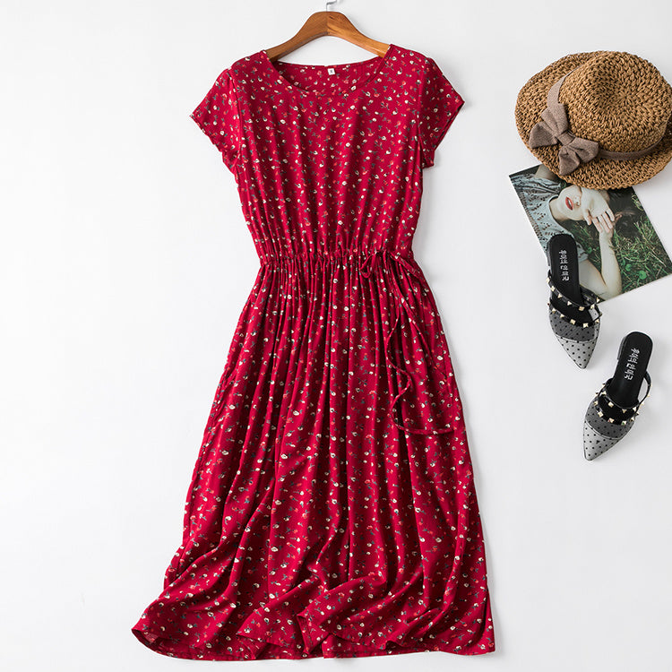 Cotton silk dress