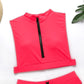 New Swimsuit Fluorescent Swimsuit Solid Bikini