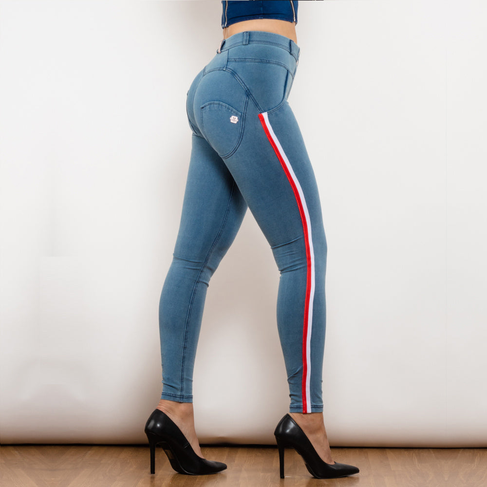 Leggings Woman Sexy Push Up Jeans Denim Pencil Pants