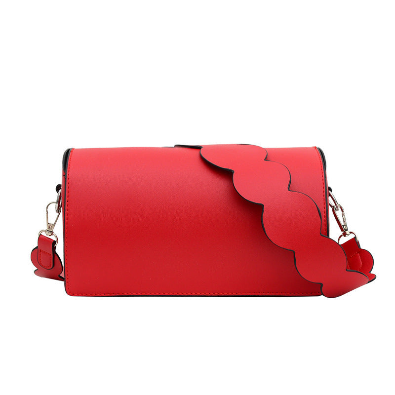 Borsa da donna in PU piccola borsa quadrata con cuciture per auto piccola cartella