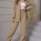 Lapel Cardigan Casual Suit Women