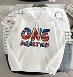 Nuovo pullover grafico con estetica Harajuku di Harry Styles e One Direction
