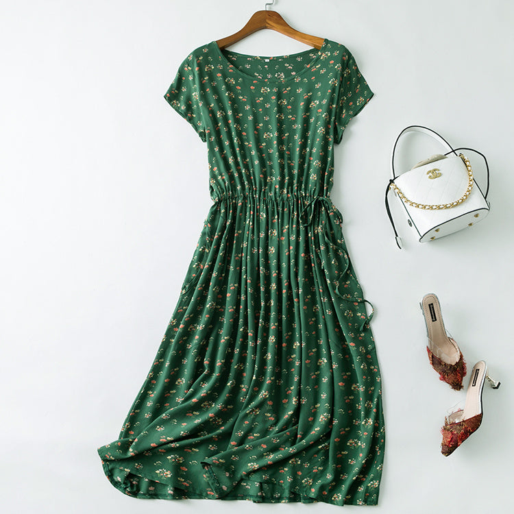 Cotton silk dress