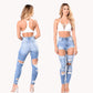 Jeans ripped explosions women's trousers