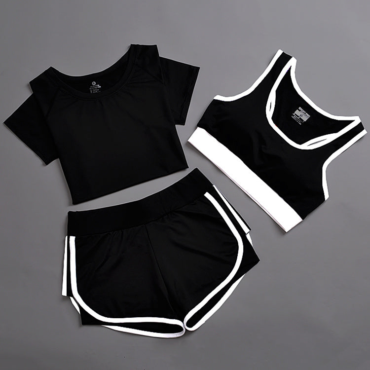 Abbigliamento yoga completo sportivo a tre pezzi