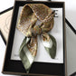 Artificial Silk Striped High-grade Korean Style Stylish Beach Arm Bag Silk Scarf