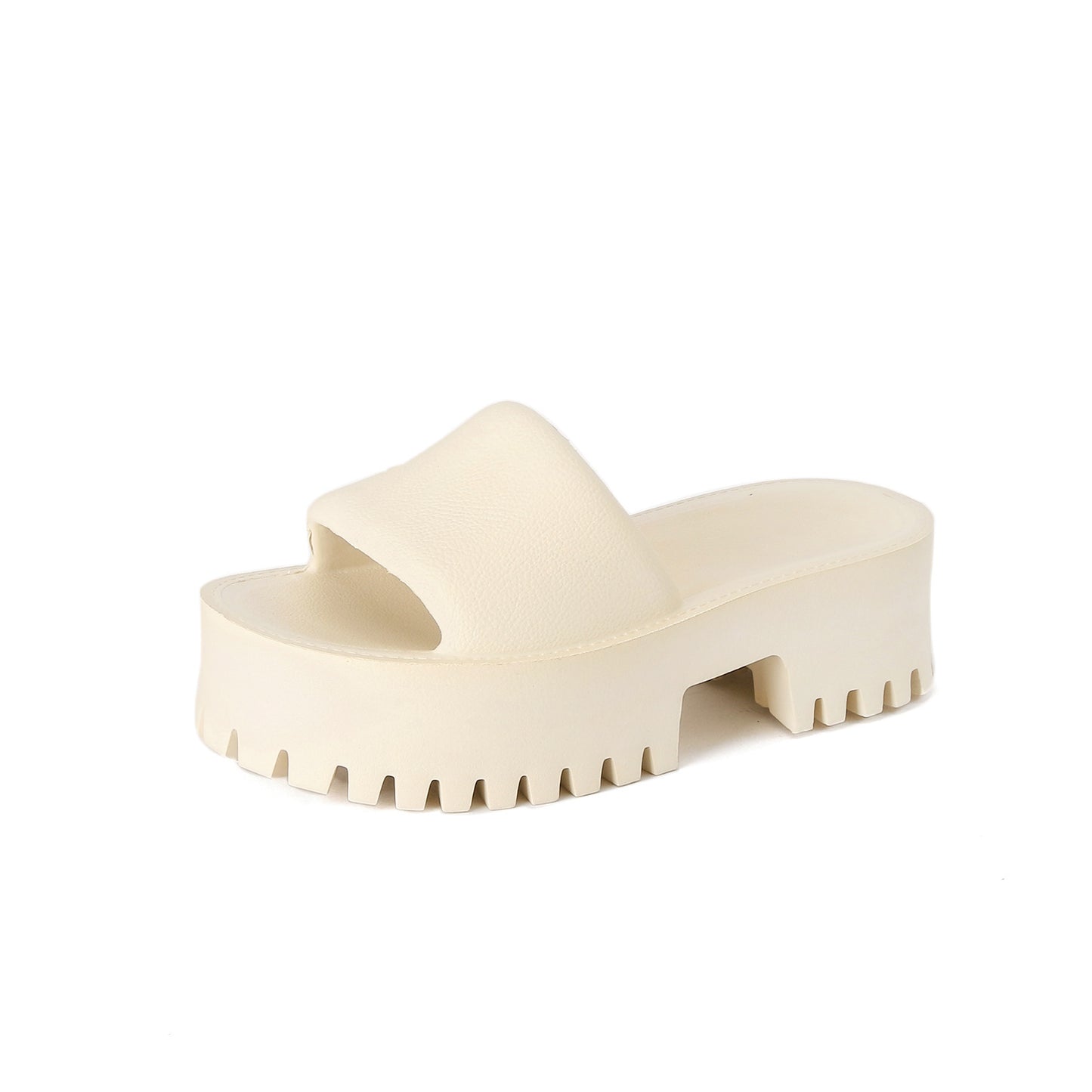 Pantofole da donna con tacco alto e plateau in EVA alla moda