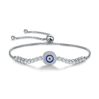 Fashion S925 Sterling Silver Demon Eye Bracelet