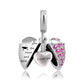 Wing Heart Pendant Stainless Steel Perfume Pendant