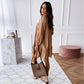Abito camicia con cuciture semplice e alla moda da donna