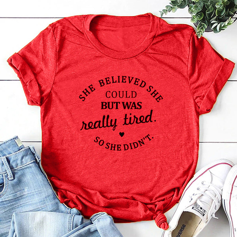 T-shirt Curved Street Short-sleeved Couple Suit