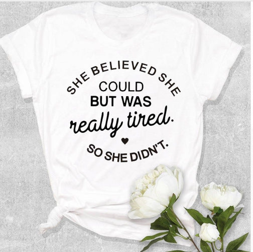 T-shirt Curved Street Short-sleeved Couple Suit